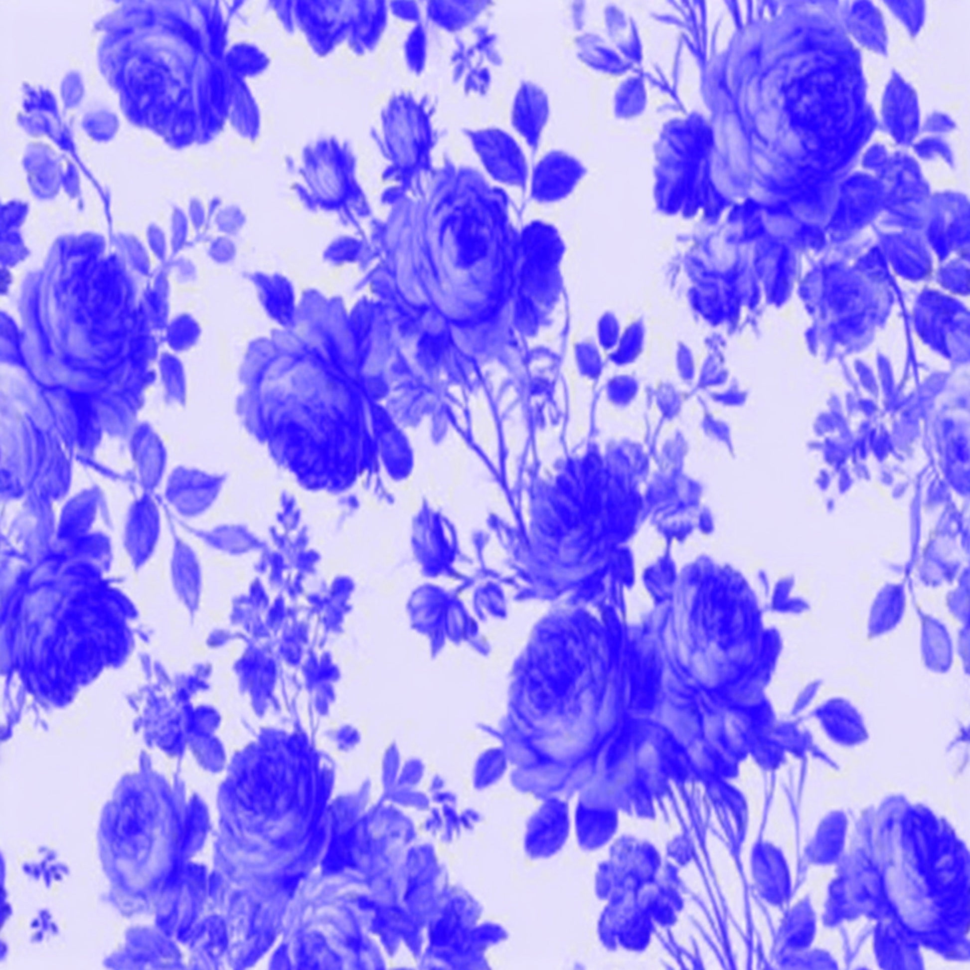 Blue Roo Toile
